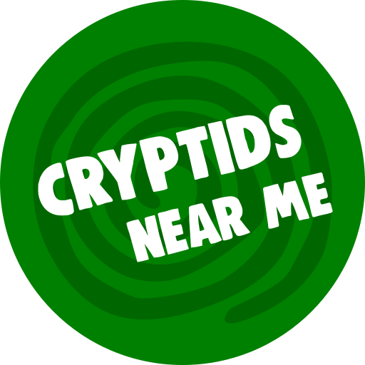 Green swirl logo for the mobile app Cryptids Near Me